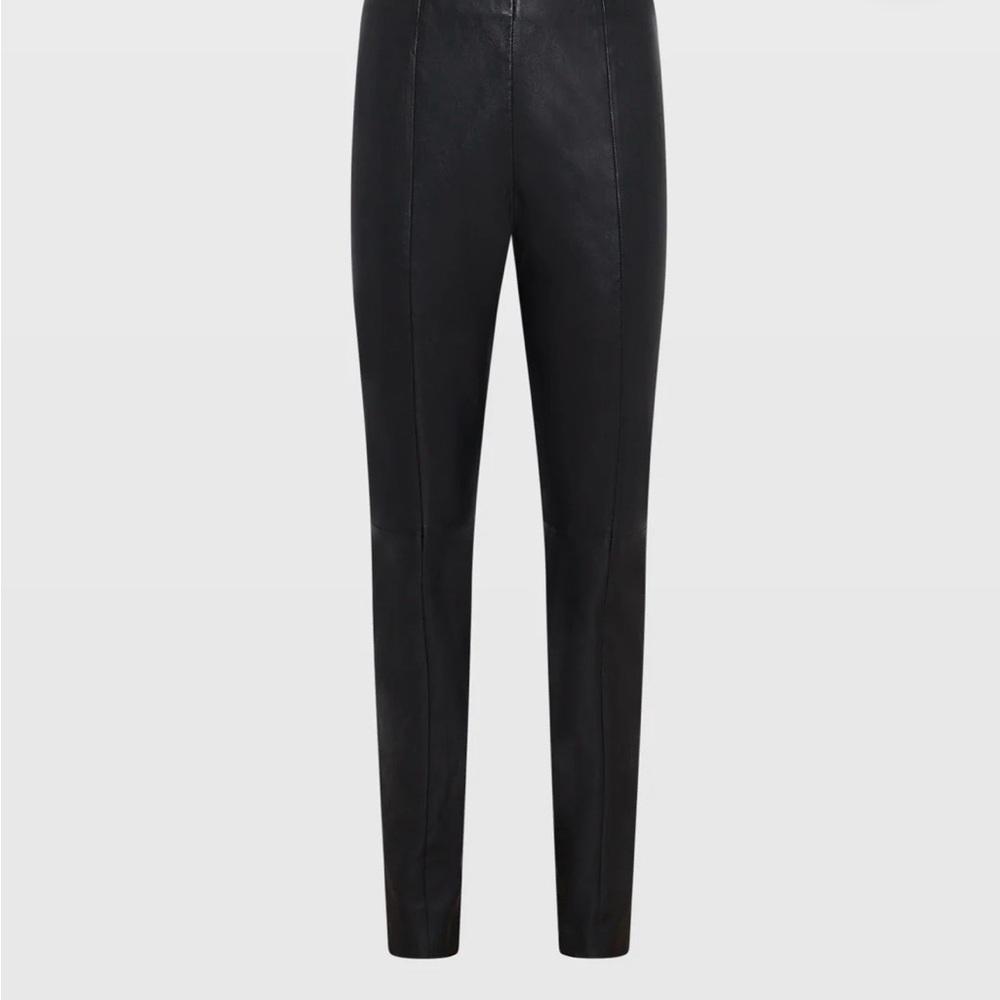 Club Monaco Genuine Leather Black Leggings